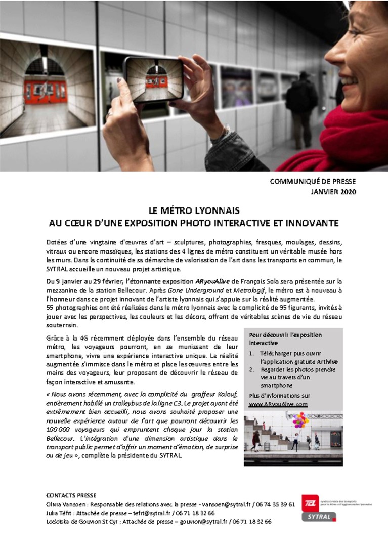 Le Métro lyonnais au cœur d'une exposition photo interactive innovante
