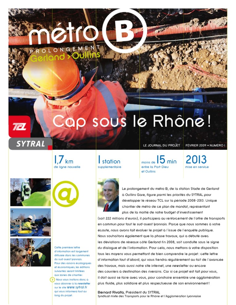 Métro B Journal Cap sous le Rhône n°1