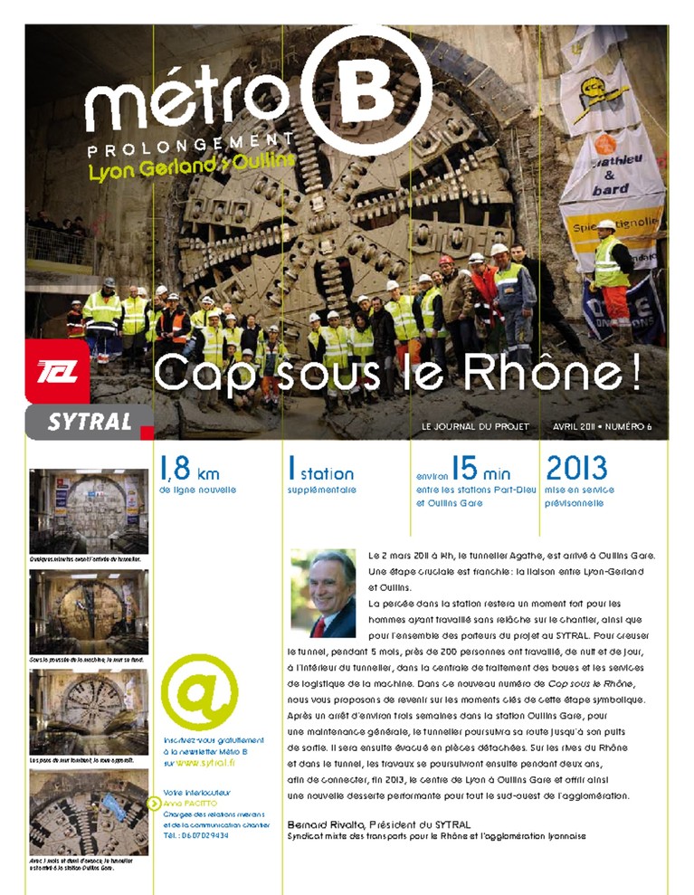 Métro B Journal Cap sous le Rhône n°6