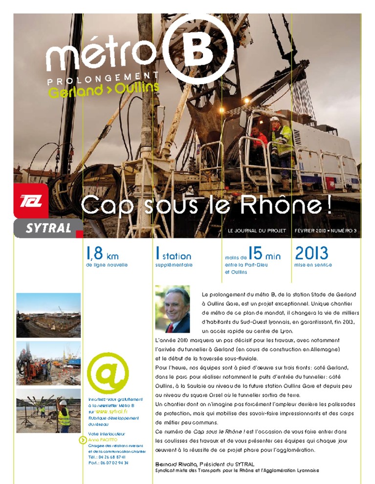Métro B Journal Cap sous le Rhône n°3