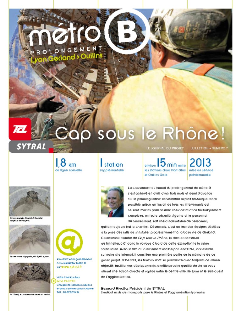 Métro B Journal Cap sous le Rhône n°7
