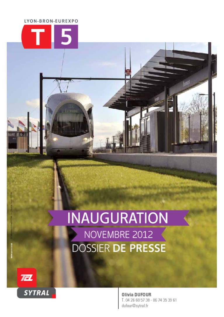 Dossier de presse : inauguration tram T5