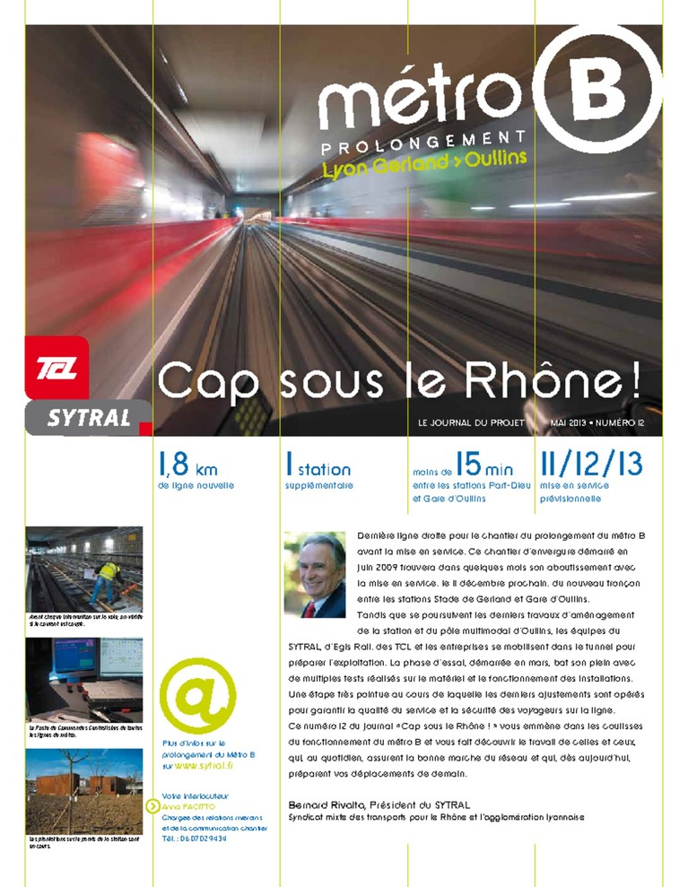 Métro B Journal Cap sous le Rhône n°12