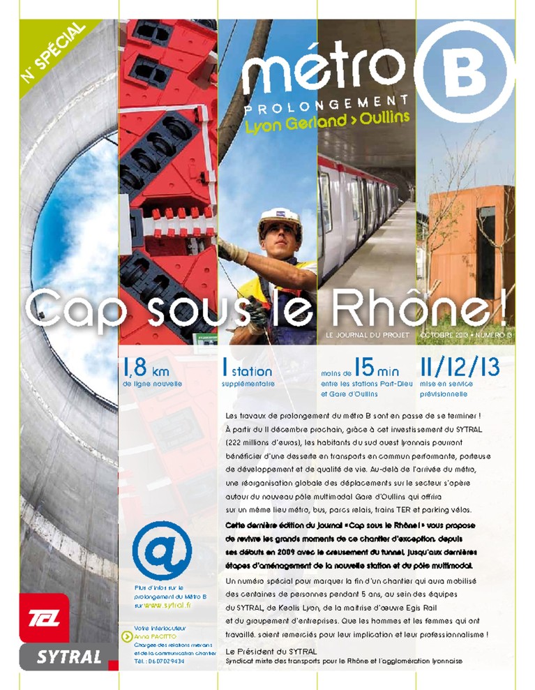 Métro B Journal Cap sous le Rhône n°13