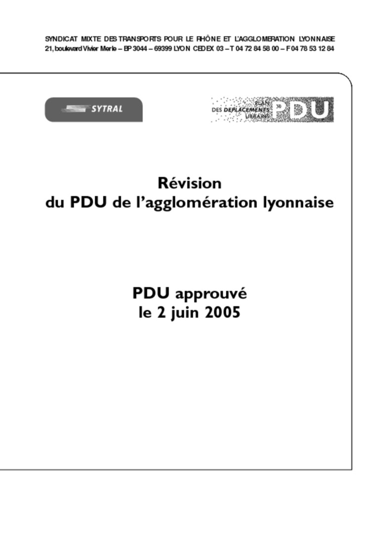 PDU document officiel partie 1