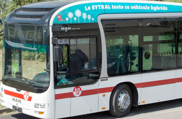 Les bus hybrides du réseau TCL