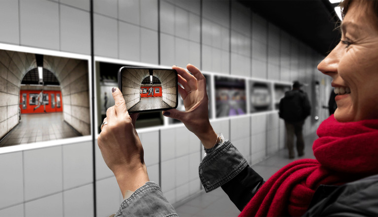 Une exposition photo innovante dans le métro !