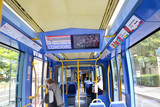 Les écrans dans les trams et trolleybus