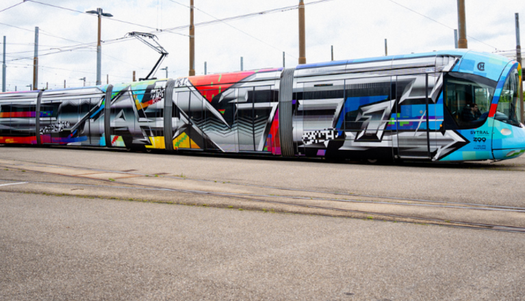 Une nouvelle œuvre street art sur le réseau tramway !